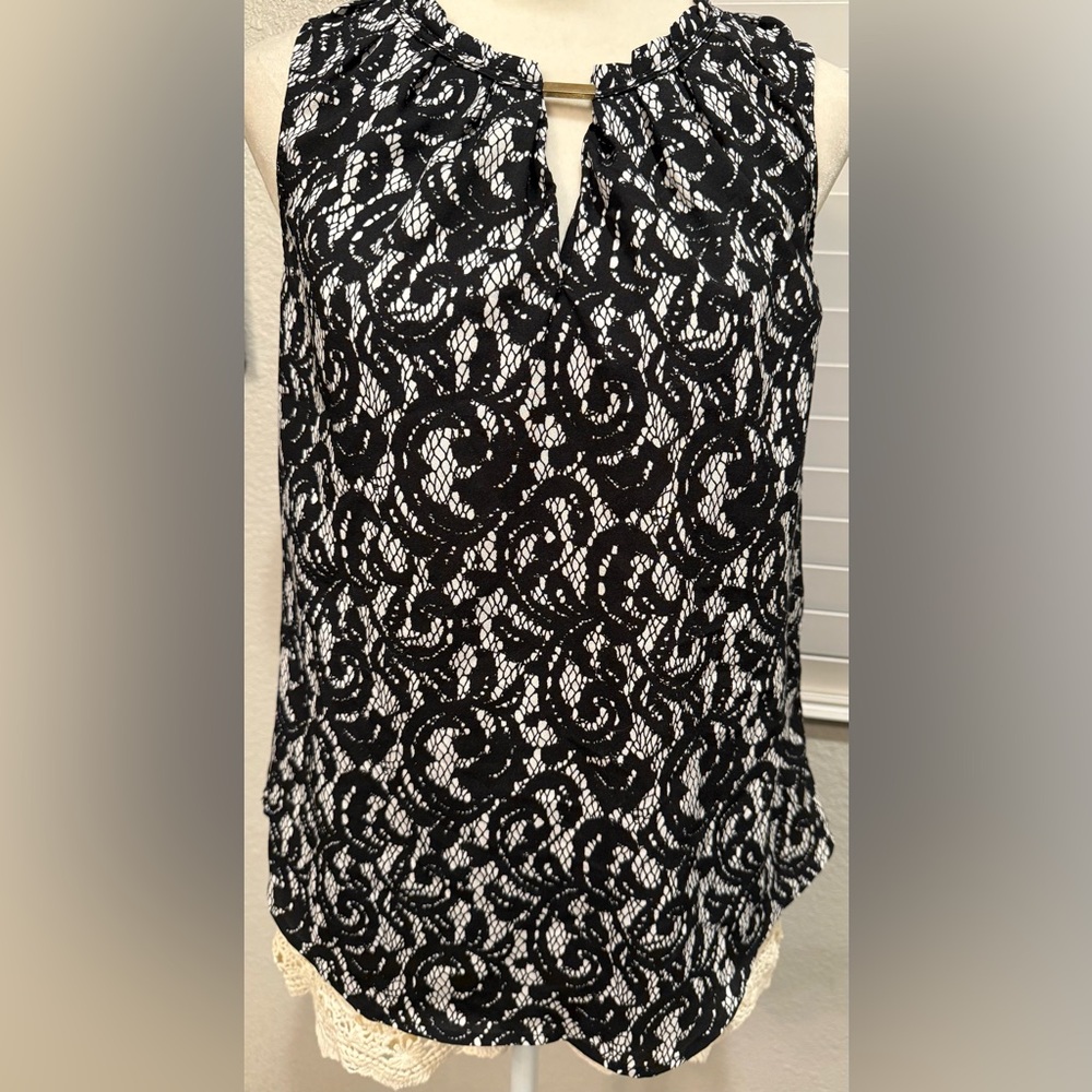 Black and White Lace Dress